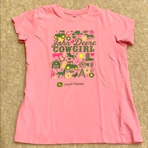 Girls Short Sleeve John Deere T-Shirt